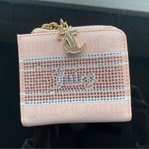 Juicy Couture Dusty Blush Pink Bifold Zip Wallet